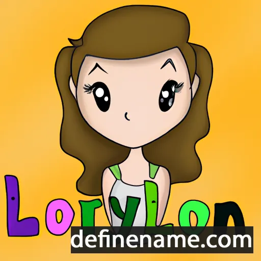 cartoon of the name Loralynn