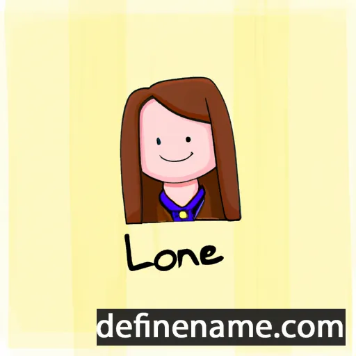 cartoon of the name Lorane