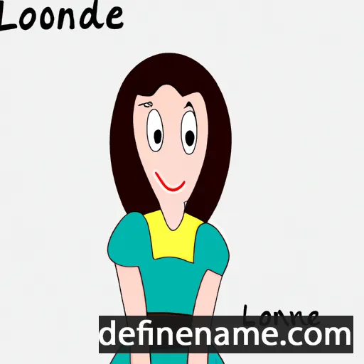 cartoon of the name Lorédane