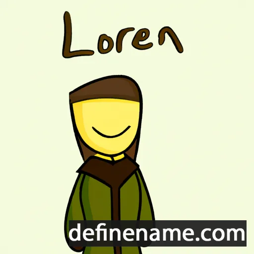 cartoon of the name Lorean