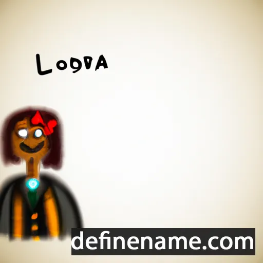 Loredda cartoon