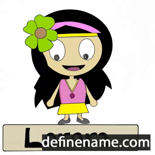 cartoon of the name Lorelia