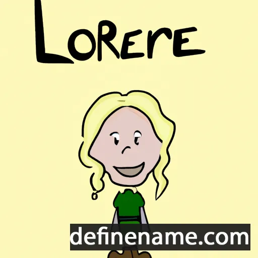 cartoon of the name Lorelie