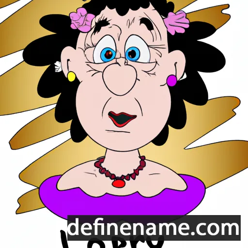 cartoon of the name Lorely