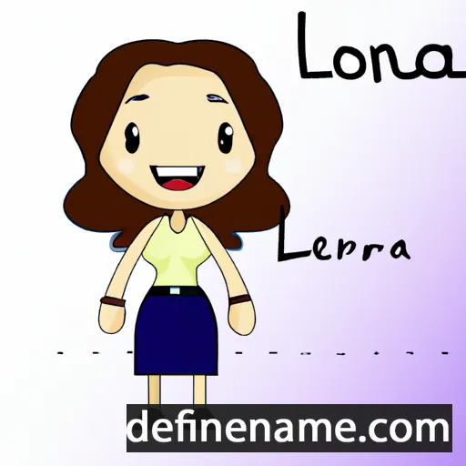 cartoon of the name Lorena