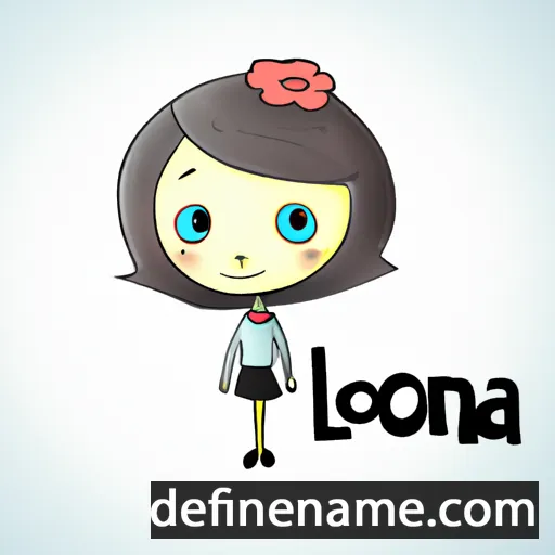 cartoon of the name Lorenna