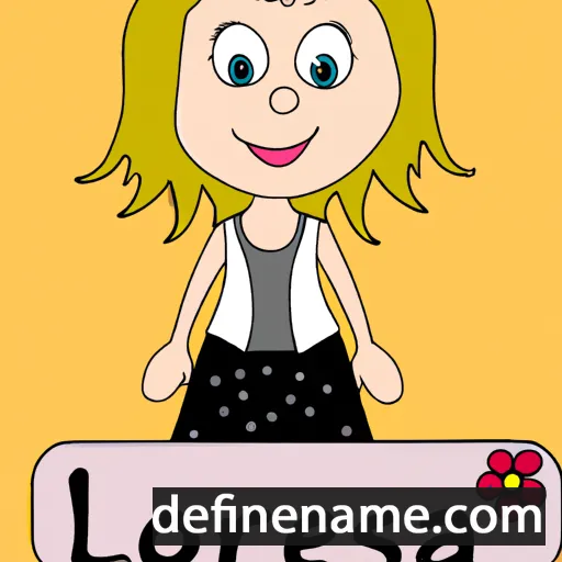 cartoon of the name Loressa