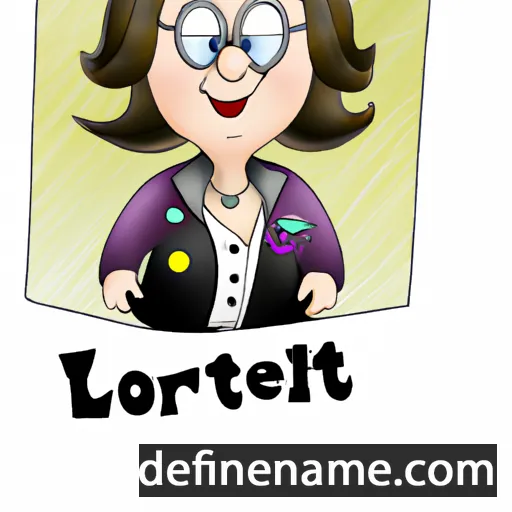 cartoon of the name Lorett