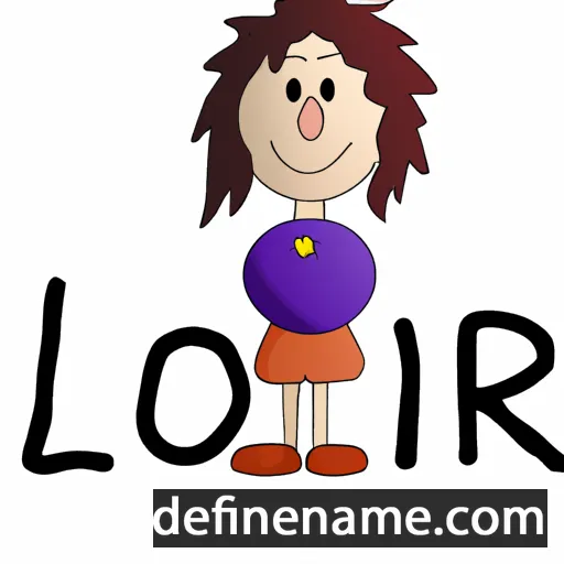 cartoon of the name Lorî