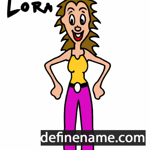 cartoon of the name Loria