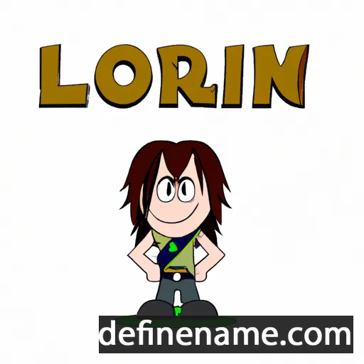 cartoon of the name Lorian