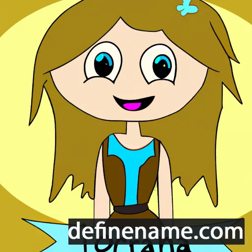 cartoon of the name Loriana