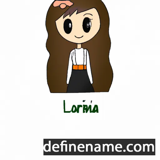 cartoon of the name Loriana