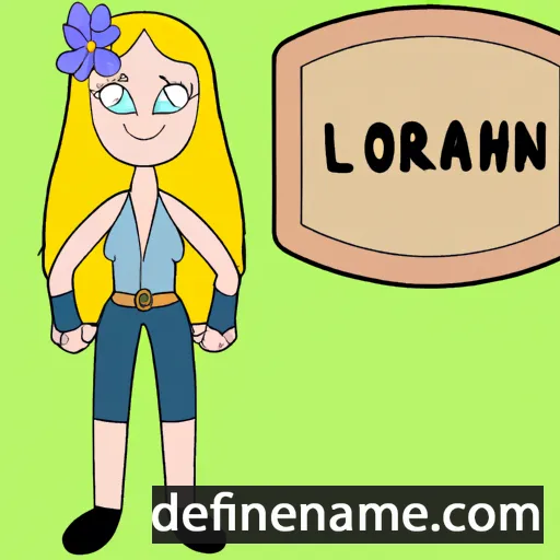 cartoon of the name Lorianna