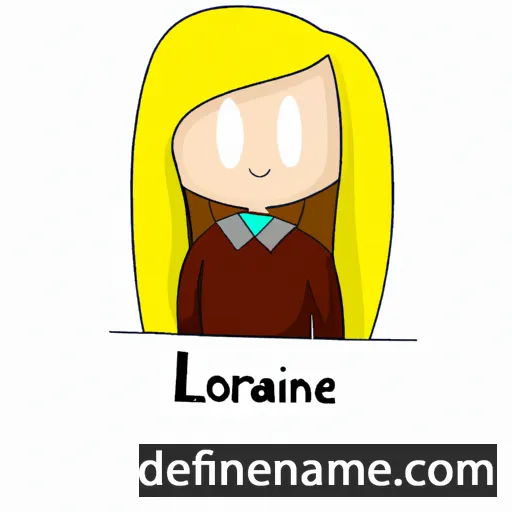 cartoon of the name Lorianne