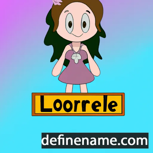 cartoon of the name Lorielle