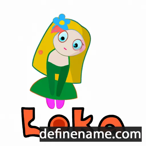 cartoon of the name Lorika