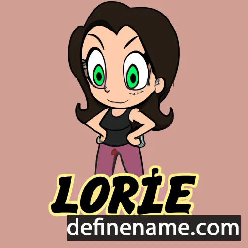 cartoon of the name Lorilee