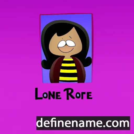 cartoon of the name Lorlene