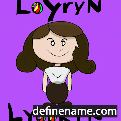 cartoon of the name Lorlyn