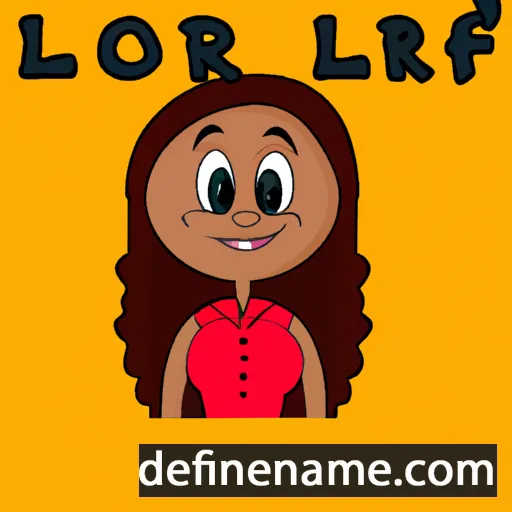 cartoon of the name Lorrell