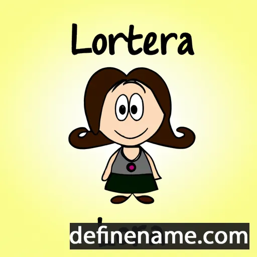 cartoon of the name Lorretta