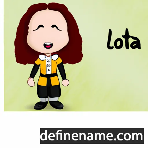 cartoon of the name Lotfia