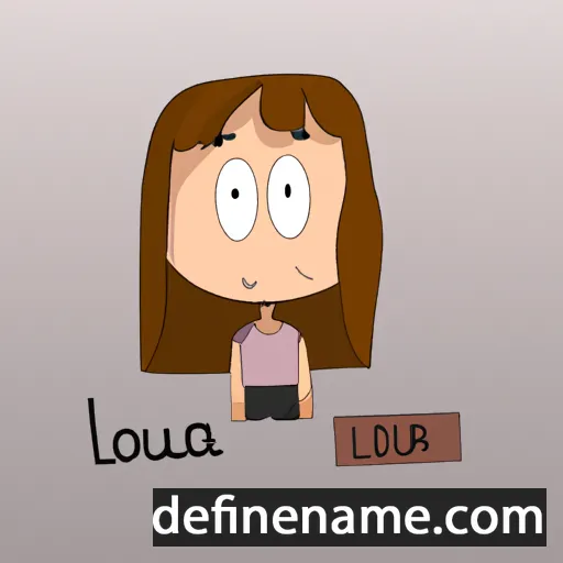 cartoon of the name Loua