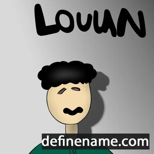 cartoon of the name Louan