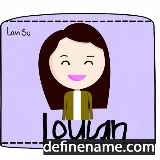 cartoon of the name Louann