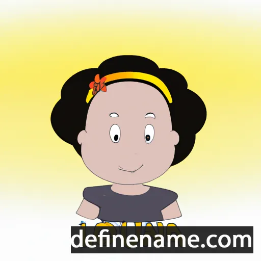 cartoon of the name Louanna