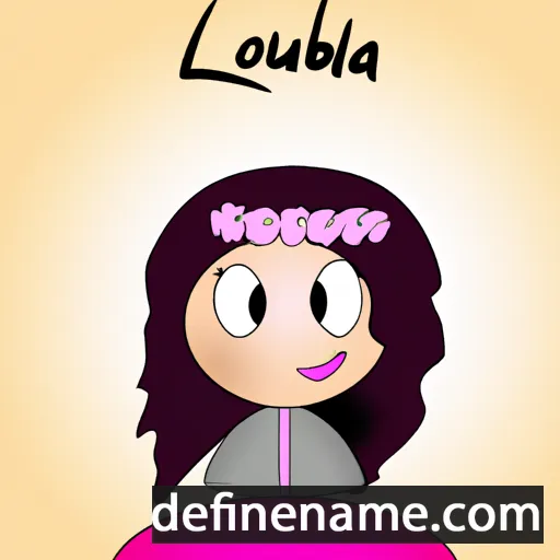 cartoon of the name Loubna