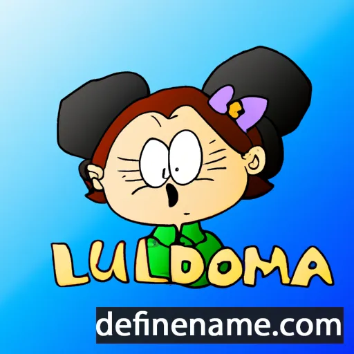 cartoon of the name Loudmila