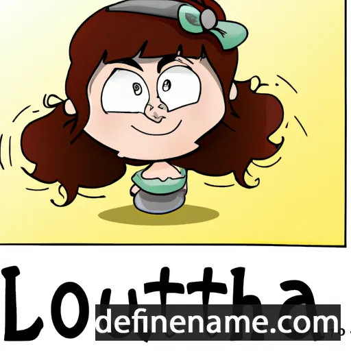 cartoon of the name Louetta