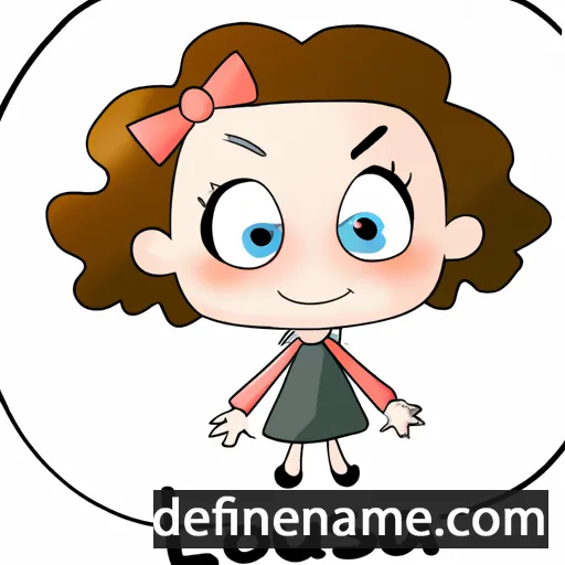 cartoon of the name Louissa