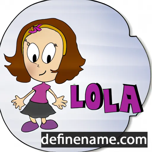 cartoon of the name Loula