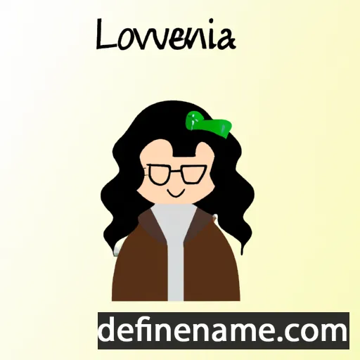 cartoon of the name Louvenia