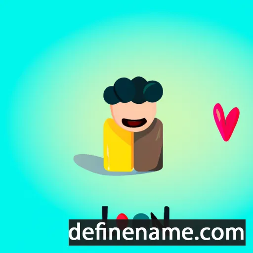 cartoon of the name Love'on