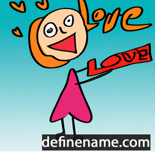 cartoon of the name Love