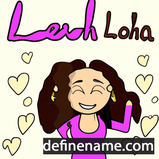 cartoon of the name Loveah