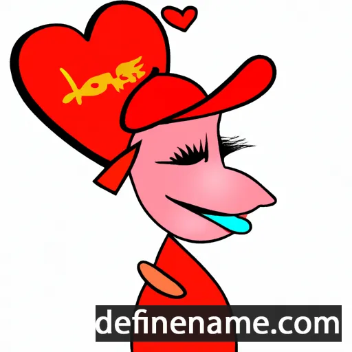 cartoon of the name Lovein