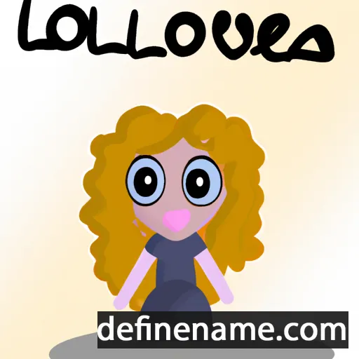 cartoon of the name Lovella