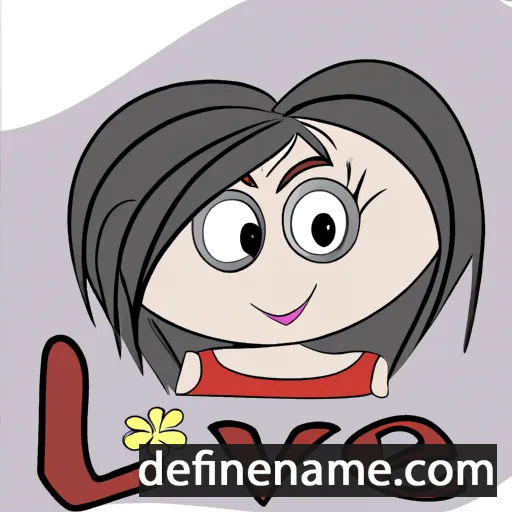 cartoon of the name Lovelle