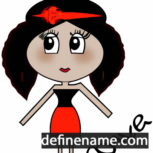 cartoon of the name Lovena