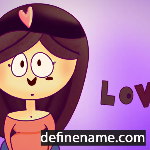 cartoon of the name Lovi