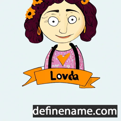 cartoon of the name Lovida