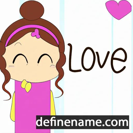 cartoon of the name Lovie