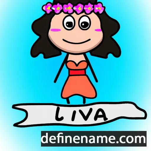 cartoon of the name Lovina