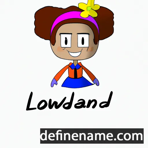 cartoon of the name Lowanda