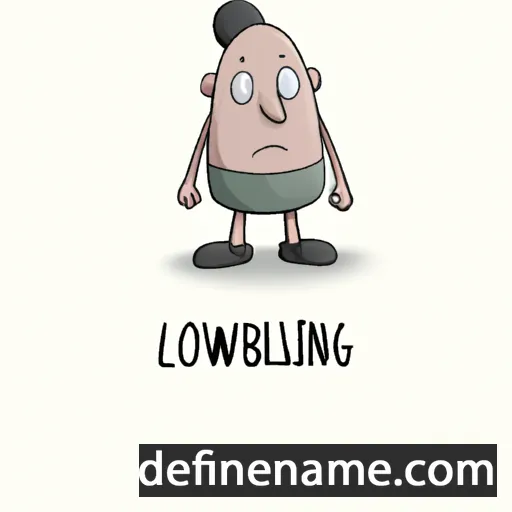 cartoon of the name Lowbing